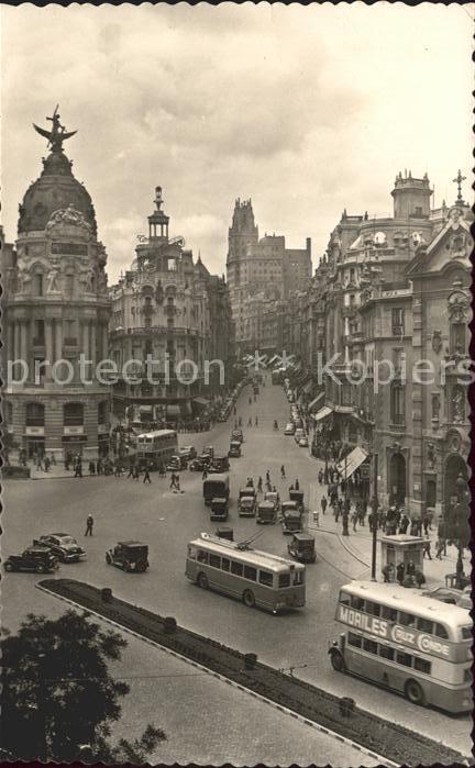 Madrid Spain Calle de Alcala y Avda de Jose Antonio