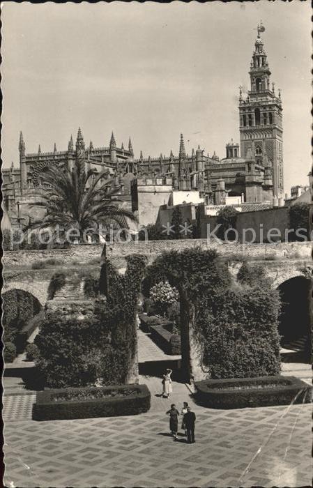 Sevilla Andalucia Reales Alcazares Patio de la Monteria y