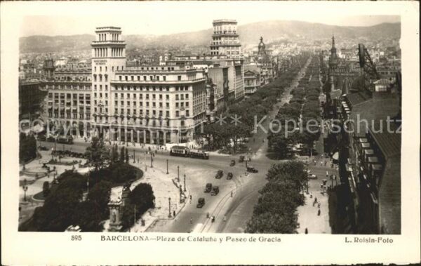 Barcelona Cataluna Plaza de Cataluna y Paseo de Gracia