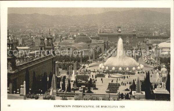 Barcelona Cataluna Exposicion internacional de Barcelona 1