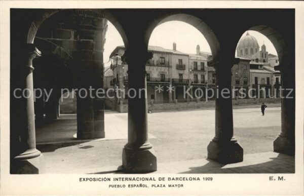 Barcelona Cataluna  exposicion internacional pueblo Espano