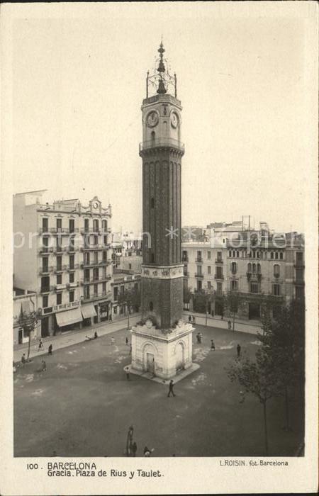 Barcelona Cataluna plaza de Rius y Taulet