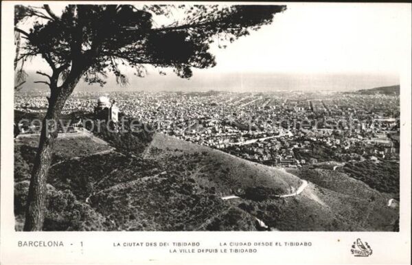 Barcelona Cataluna la ciutat des de Tibidabo