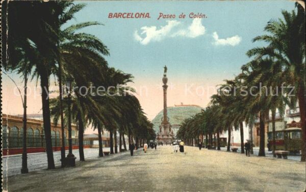 Barcelona Cataluna Paseo de Colon