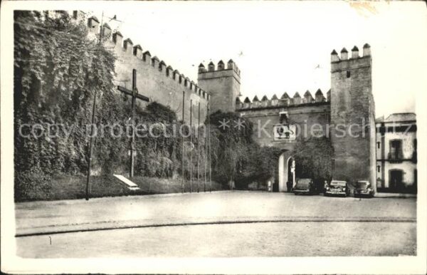 Sevilla Andalucia Reales Alcazares Puerta del Leon