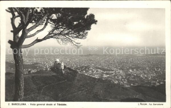 Barcelona Cataluna Vista general desda el Tibidabo