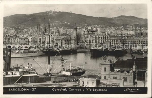 Barcelona Cataluna Catedral Correos y Via Layetana