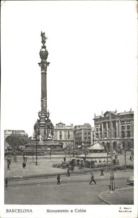 Barcelona Cataluna Monumento a Colon