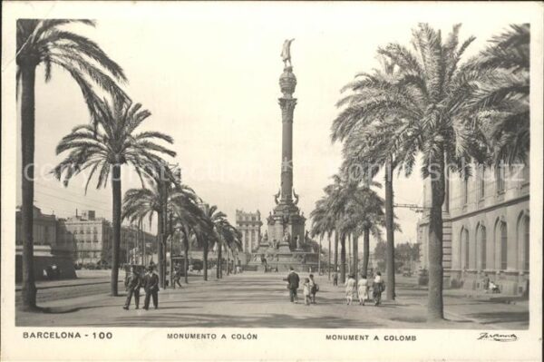Barcelona Cataluna Monumento a Colon