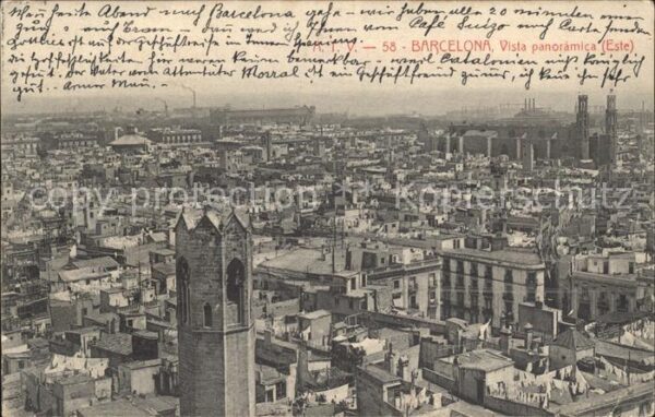 Barcelona Cataluna Vista panoramica Este