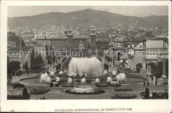 Barcelona Cataluna Exposicion internacional de Barcelona f