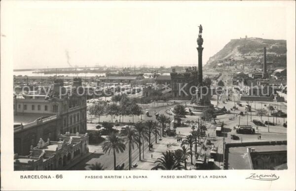 Barcelona Cataluna Paseo maritimo y la Aduana