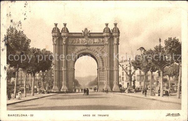 Barcelona Cataluna Arco de Triunfo