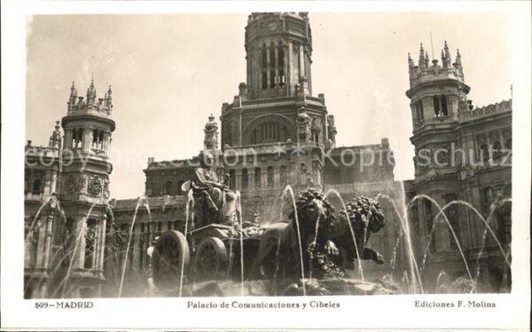 Madrid Spain Palacio de Comunicaciones y Cibeles