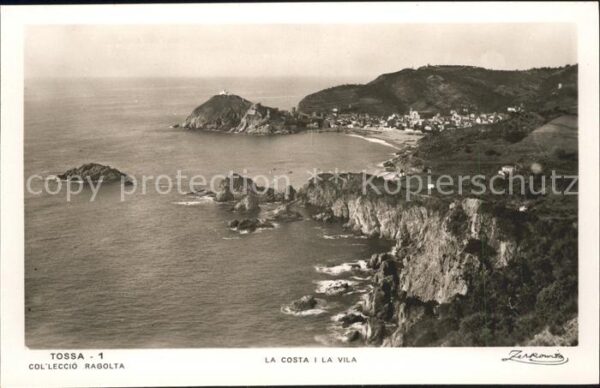 Tossa de Mar la costa e la vila