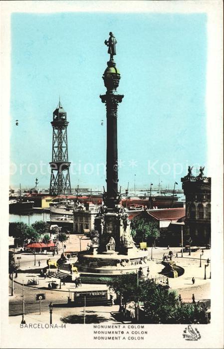 Barcelona Cataluna Monument a Colon