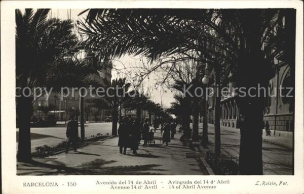 Barcelona Cataluna Avenida del 14 de Abril