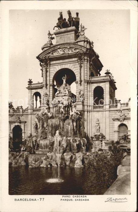 Barcelona Cataluna Parque Cascada