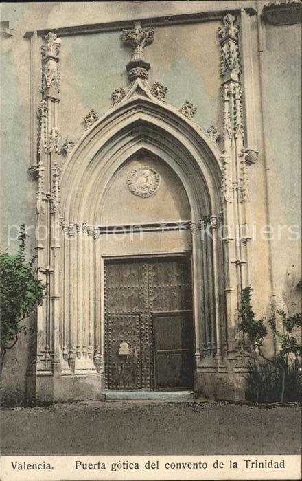 Valencia Valenciana Puerta gotica Convento Trinidad