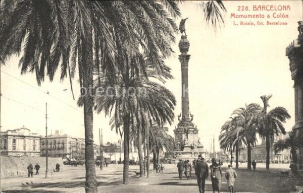 Barcelona Cataluna Monumento Colon