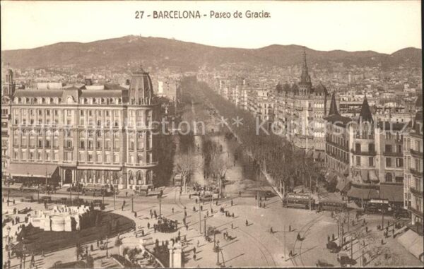 Barcelona Cataluna Paseo de Gracia