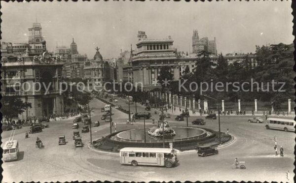 Madrid Spain Cibeles y Calle de Alcala