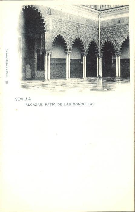 Sevilla Andalucia Alcazar Patio de las Doncellas