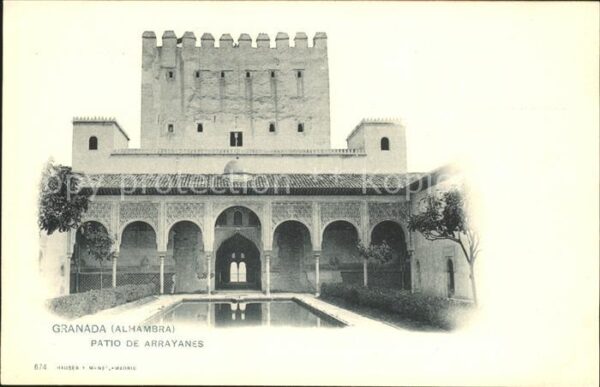 Verlag Hauser Y Menet Nr. 674 Granada Alhambra Patio de Arrayanes