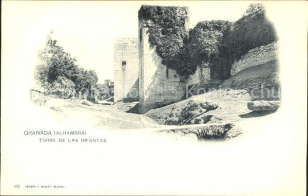 Verlag Hauser Y Menet Nr. 106 Granada Alhambra Torre de Las Infan