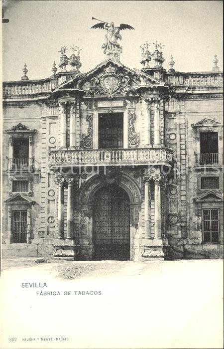 Verlag Hauser Y Menet Nr. 882 Sevilla Fabrica de Tabacos