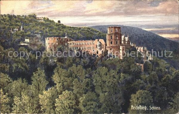 Verlag Wiedemann WIRO Nr. 1933 A Heidelberg Schloss