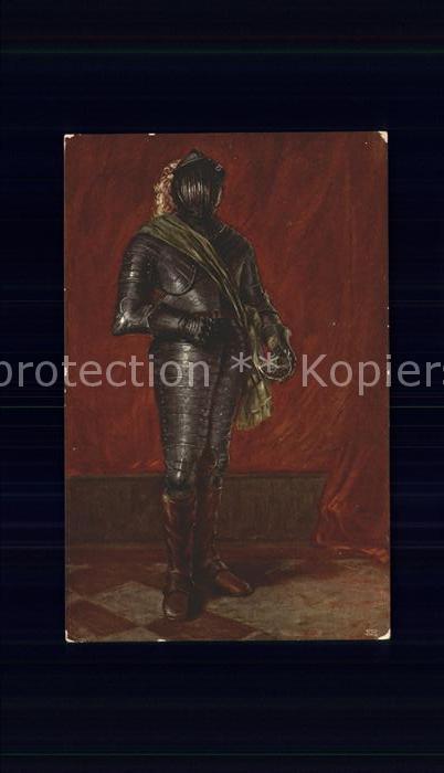 Verlag Ackermann Kuenstlerpostkarte Nr. 1815 Pappenheimer Kürassier Dreißigjähr