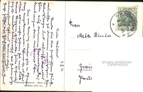 Hoffmann Heinrich Feldberg-Seebuck Feldsee – Bild 2