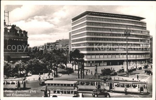 Strassenbahn Berlin Potsdamer Platz Columbushaus