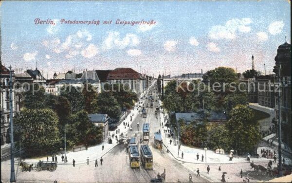 Strassenbahn Berlin Potsdamerplatz Leipzigerstrasse