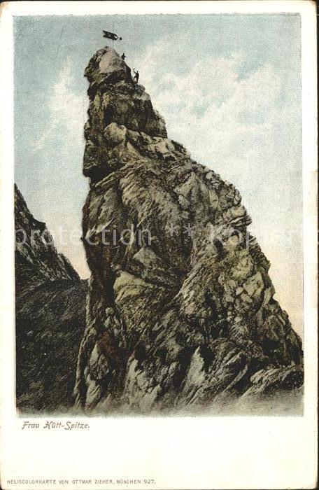 Bergsteigen Klettern Frau Hütt-Spitze