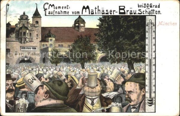 Bier Thermometer München Mathäser-Bräu