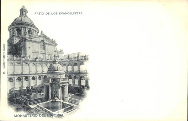 Verlag Hauser Y Menet Nr. 45 Monastero del Escorial Patio de Los