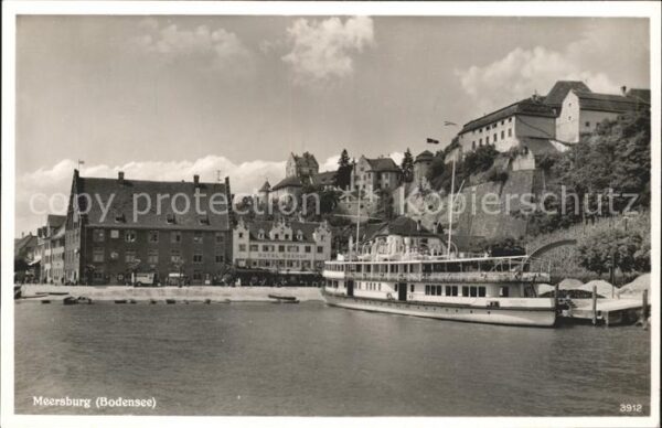 Dampfer Seitenrad Meersburg Bodensee