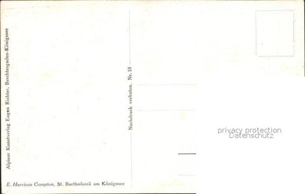 Compton E. H. St. Bartholomä am Königssee Nr. 18 – Bild 2