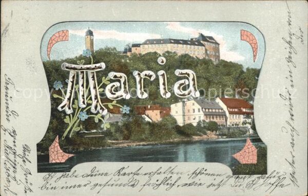 Namenstag Namenskarte Maria