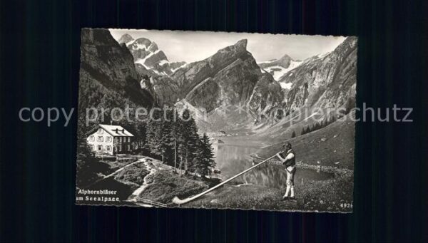 Alphorn Alphornbläser Seealpsee