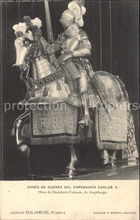 Rittertum Mittelalter Arnes de Guerra Emperador Carlos V. Hau
