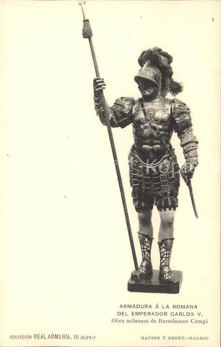 Rittertum Mittelalter Armadura a la Romana Emperador Carlos V