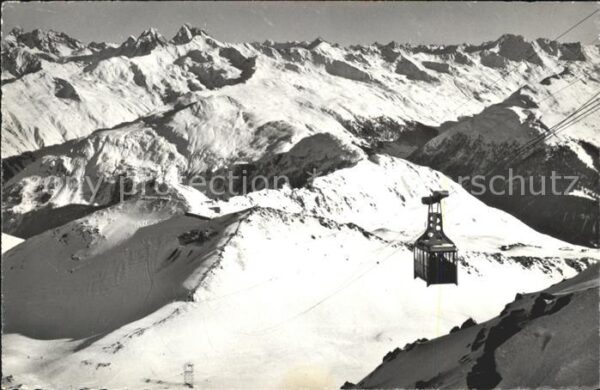 Seilbahn Weissfluhjoch Silvrettagruppe