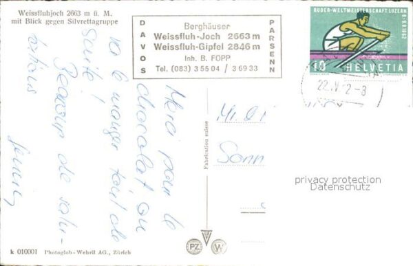 Seilbahn Weissfluhjoch Silvrettagruppe – Bild 2