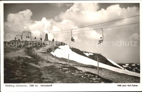 Foto Kellner Rolf Nr. 9420 Feldberg Sessellift
