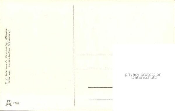 Verlag Ackermann Kuenstlerpostkarte Nr. 1288 Wilhelm von Kaulbach Ottilie – Bild 2