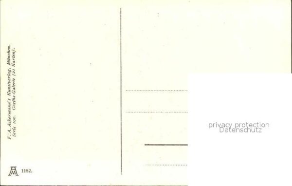 Verlag Ackermann Kuenstlerpostkarte Nr. 1182 Wilhelm von Kaulbach Lotte – Bild 2