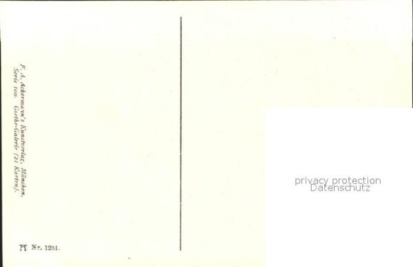 Verlag Ackermann Kuenstlerpostkarte Nr. 1281 Wilhelm von Kaulbach Adelheid – Bild 2